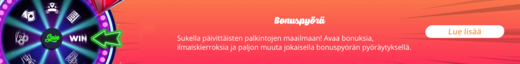 Vauhti Kasino bonuspyörä